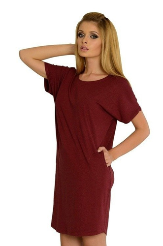 523 Paula noční košile kr. rukáv - mocca