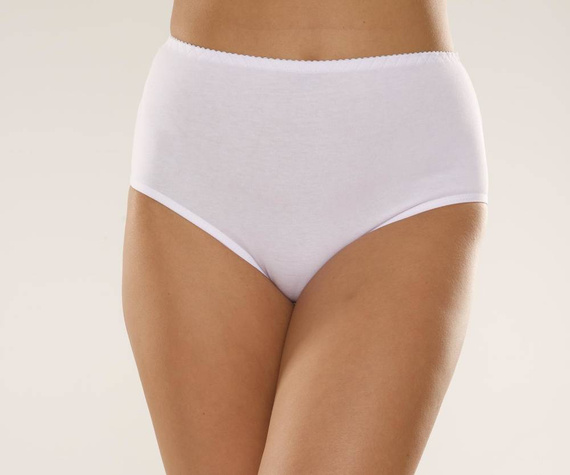 018 Sara Kalhotky s vysokým pasem De lafense - bílé