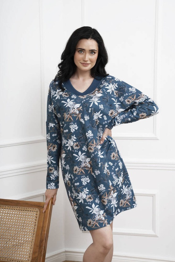 Nikjana dámská tunika s dlouhým rukávem Italian Fashion - potisk