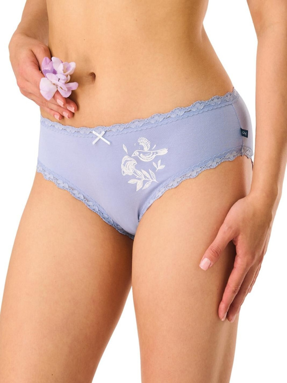 Dámské kalhotky midi LPC 576 B26 Key – viskóza s krajkou, 2 ks Key