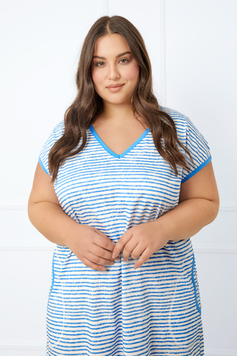 Flota dámské tričko s krátkým rukávem Italian Fashion - modrý potisk