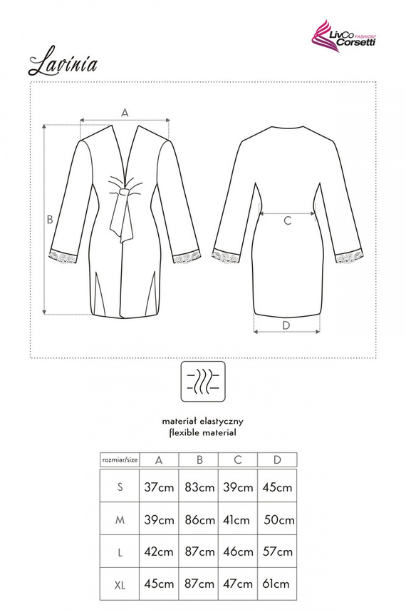 Lavinia LC 90023 Dámský župan LivCo Corsetti