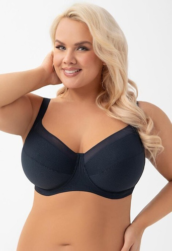 K 974 Anika Gorsenia navy blue - měkká podprsenka s kosticí, měkká, stabilní a pohodlná