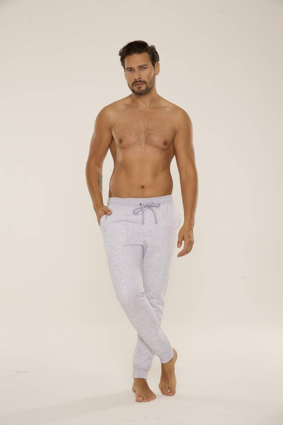 813 Indigo Pánská tepláková souprava De Lafense - světlý melír