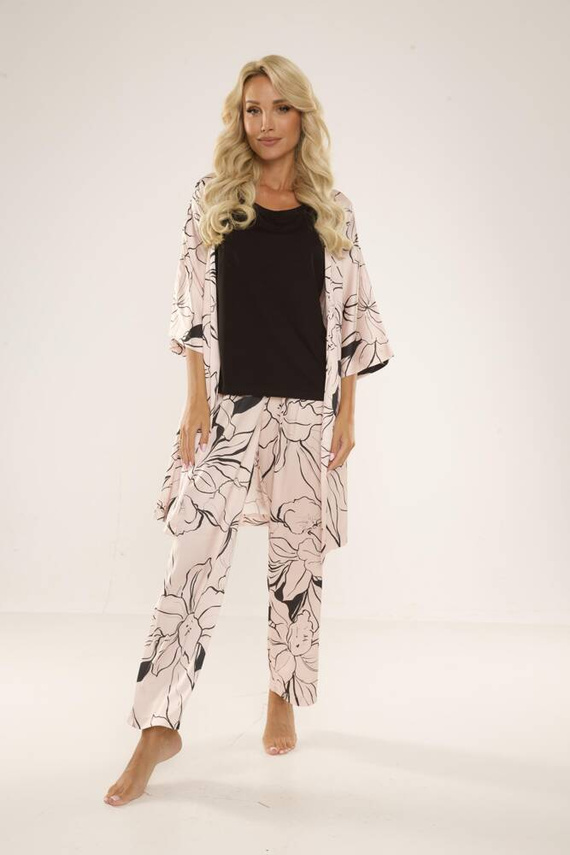 722 Lurdes Dámské pyžamo De Lafense - béžové