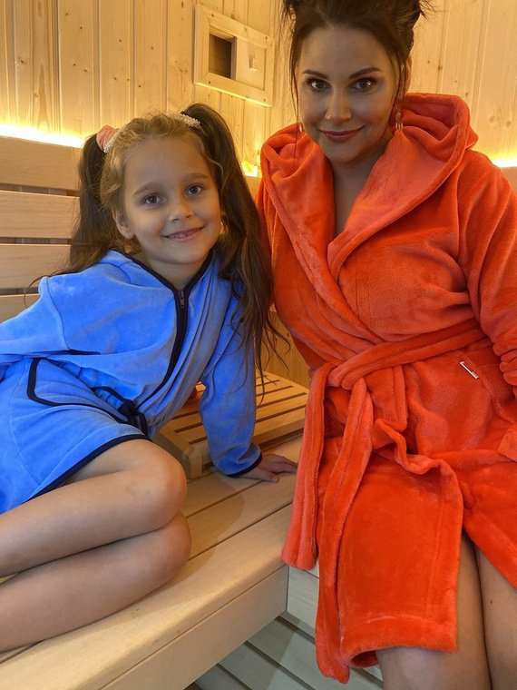 374 / 375 Dětský župan Desiree - modrý