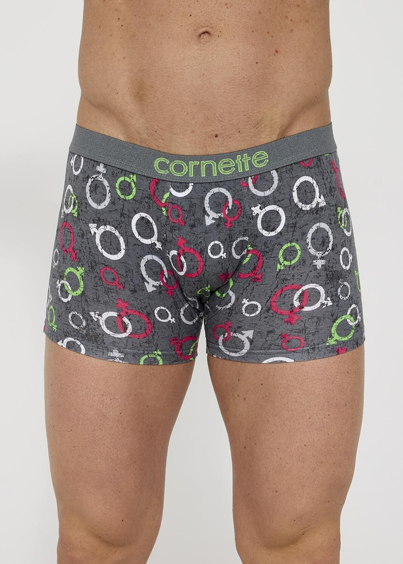 508/165 High Emotion Cornette Boxer Shorts - pánské bavlněné boxerky s barevným vzorem a plochou gumou