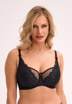 Balkonová podprsenka černá