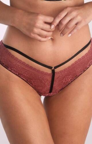 B-1108/3 Eva Dámské bikiny Kinga - černo-růžové