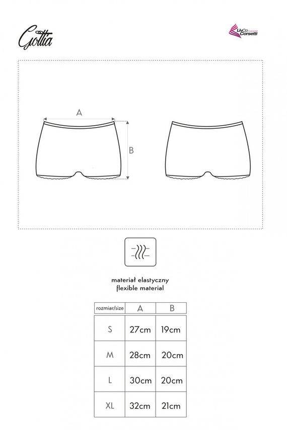 Gottia LC 6051 Dámské šortky LivCo Corsetti Fashion white
