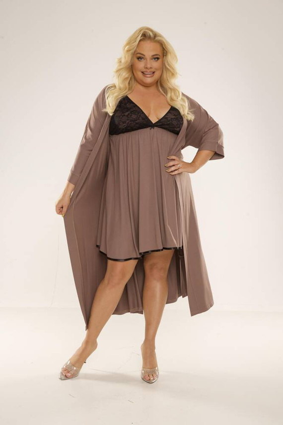 713 Noční košile Cloche Forex - mocca