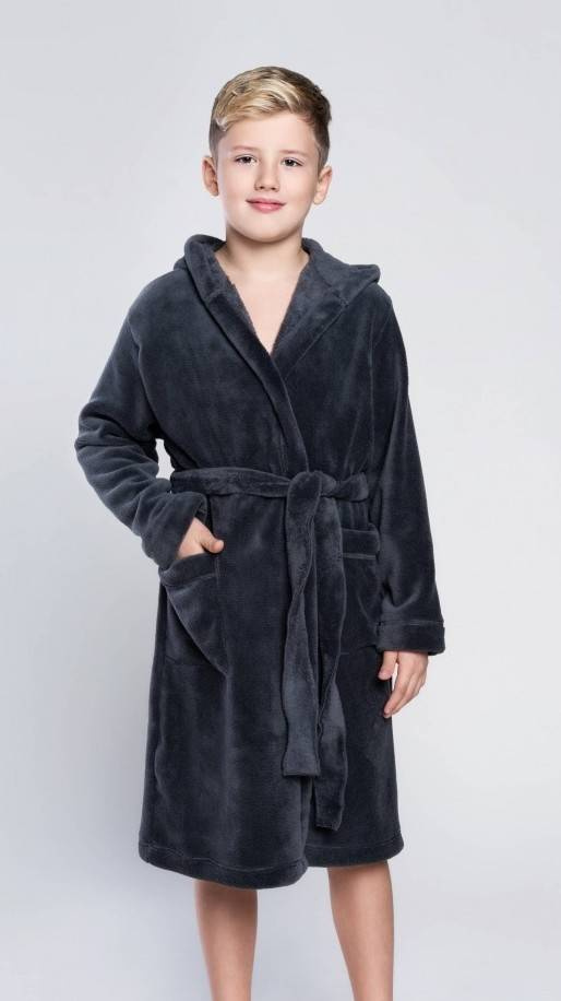 Chlapecký župan Mimas Italian Fashion - šedý