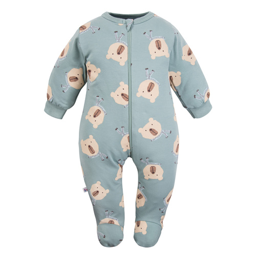 Beary Cool Eevi- šalvějový dětský župan s medvídkem, bavlna, s nožičkami