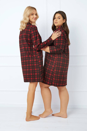 Nicola noční košile s rozepínáním Italská móda - potisk