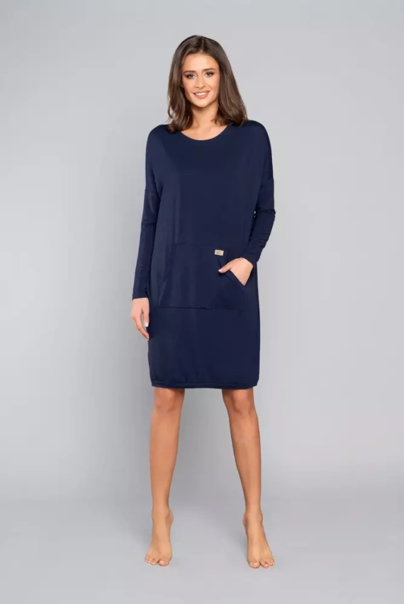 Tirana Dámská a těhotenská tunika Italian Fashion - tmavý melír