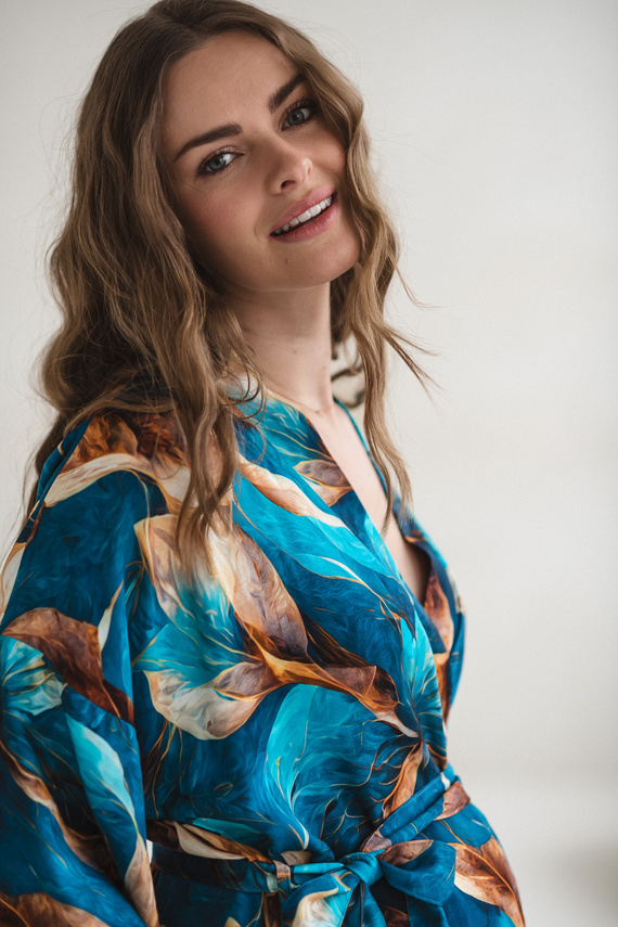 Milk&Love bambusový župan pro těhotné Marmaid 100% viskóza