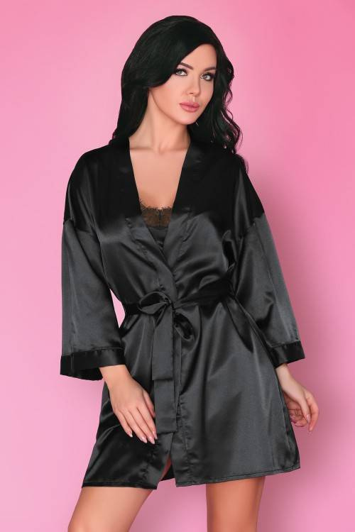 Dorettela LC 90394 Black Beauty Onyx Collection Dámský župan LivCo Corsetti