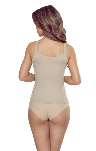 Lucita Dámské viskózové tričko Fitted Everyday Sports Blouse - cappuccino