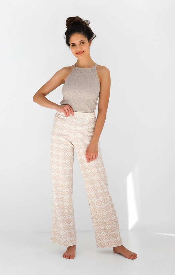 Dámské pyžamo Francesca Sensis - béžové