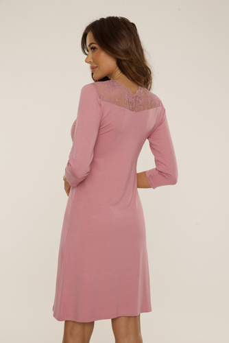 810 Noční košile Lilian De Lafense - špinavě růžová