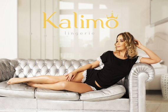 Delos Dámské pyžamo Kalimo - černé