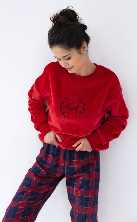 Dámské pyžamo Cordelia Sensis - tmavě modro-červené