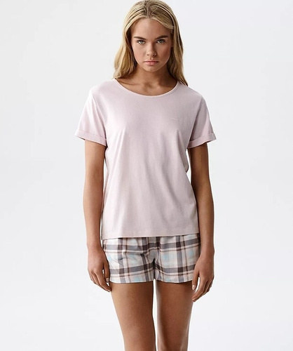 Dámské pyžamo Atlantic NLP-512 modal a bavlna s kraťasy a kapsami