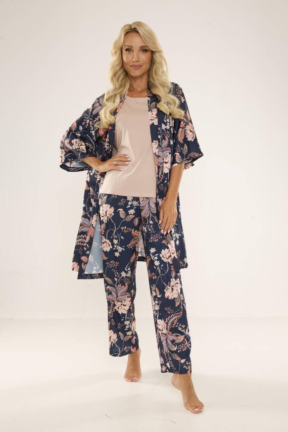 722 Lurdes Dámské pyžamo De Lafense - tmavě modré