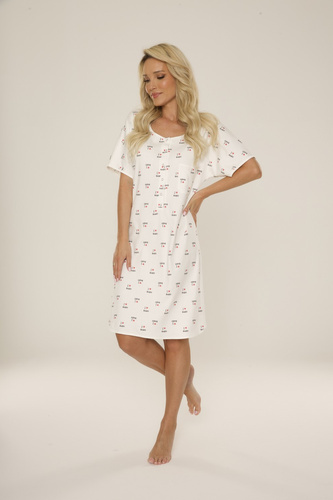 413 Mama Noční košile na kojení De Lafense -ecru