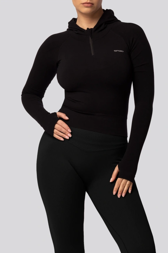 Legíny push-up Spaio PRO vysoký pas krycí tvarující black