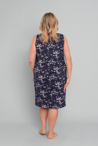 Noční košile a kojící košilka Evita, široká ramínka Italská móda - potisk