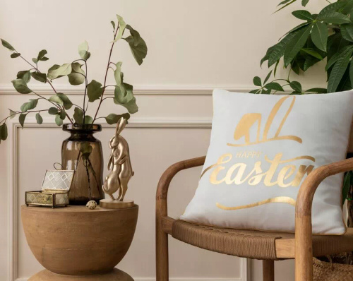 Eurofirany Wiosna 41– dekorativní velikonoční povlak stylový