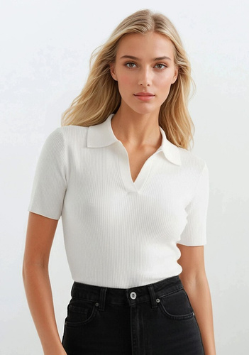 Dámská halenka Eldar Active Gessa – přiléhavá halenka z viskózy s žebrováním