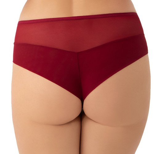 K 944 Mira Brazilské kalhotky Gorsenia - bordó, střední stav, elegantní
