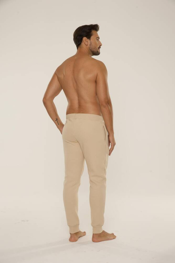 813 Indigo Pánská tepláková souprava De Lafense - písková