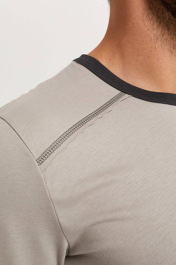 Abel Pánské pyžamo s krátkým rukávem, šortky Italian Fashion - béžová/potisk