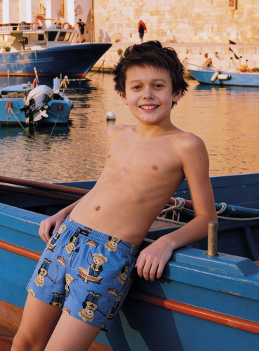 Chlapecké boxerky Cornette 714/07 715/07 100% bavlna s knoflíkem