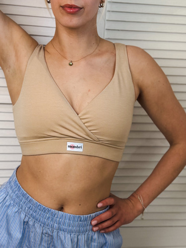 Milk&Love Mombri Klasyk nepromokavá kojicí podprsenka beige