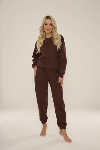 812 Indigo Forex dámská tepláková souprava - čokoládová