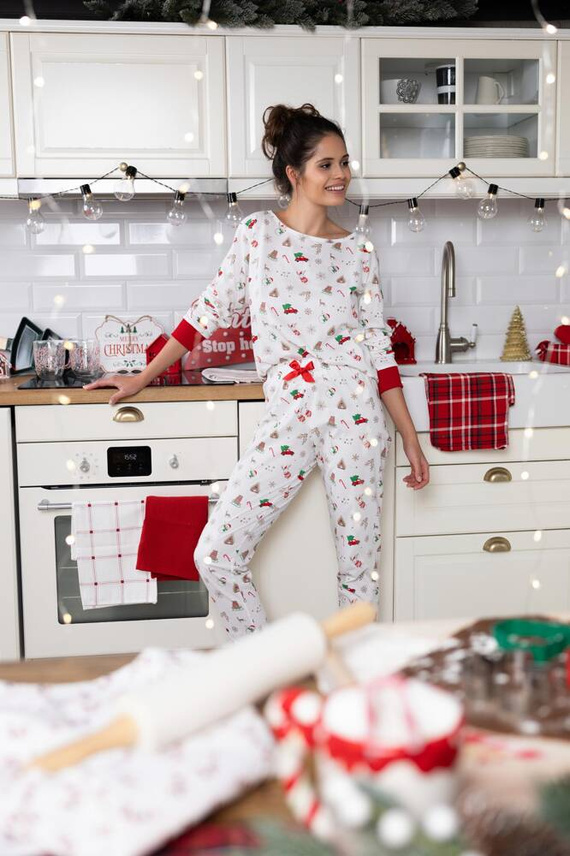 Dámské pyžamo Samantha Sensis -ecru