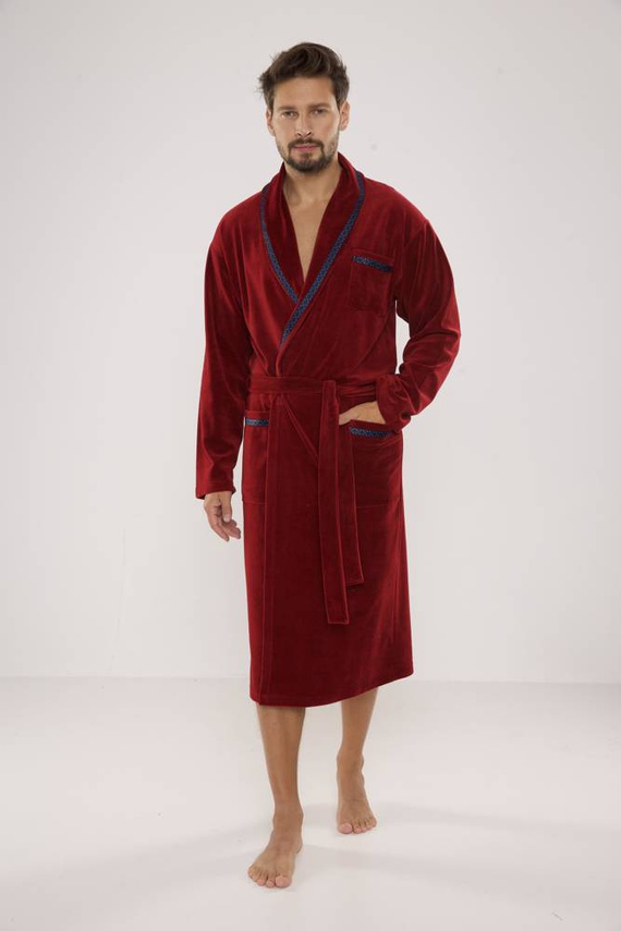 666 Ronaldo pánský župan De Lafense - bordó