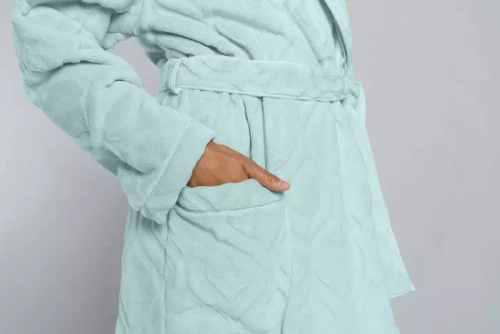 Dámský fleecový župan Morena Italian Fashion - mátový