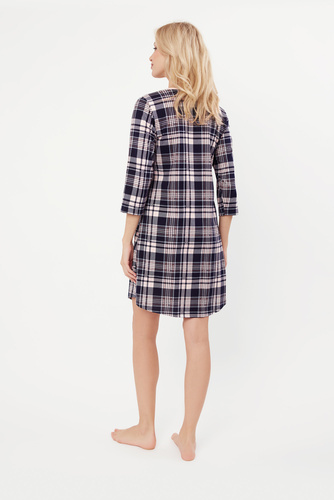 Noční košile Dona s rozepínáním, 3/4 rukávy Italian Fashion - potisk