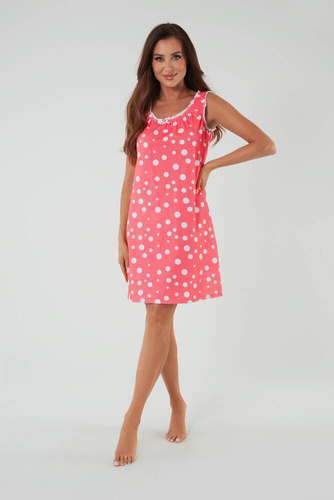 Noční košile a kojící košilka Raba, široká ramínka Italian Fashion - malinový potisk