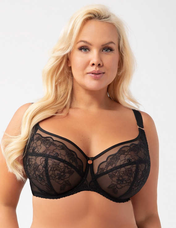 K 930 Adore Big soft black bra - ideální pro velká prsa, pohodlí a oporu