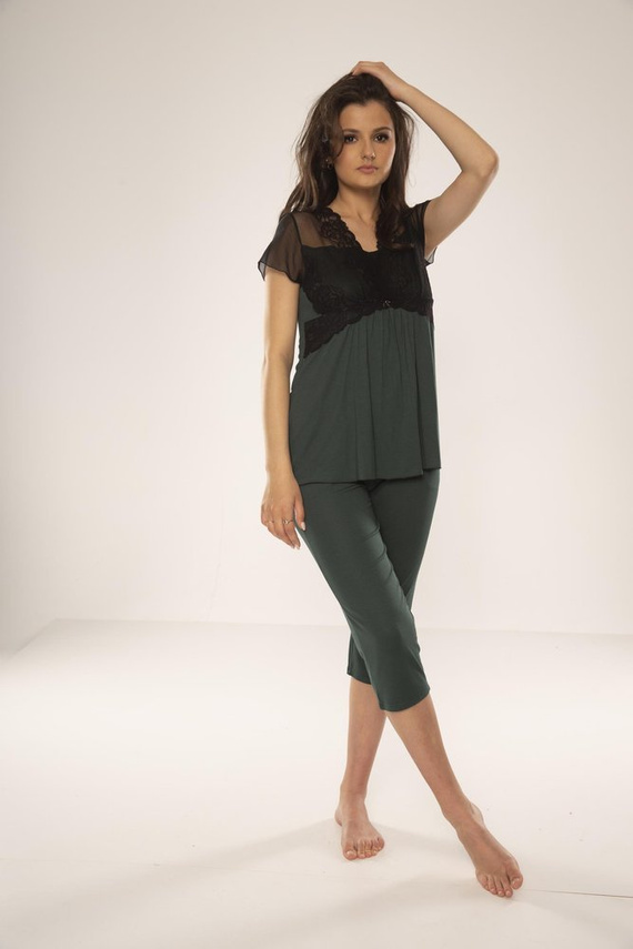 490 Artemise Dámské pyžamo Forex - zelené