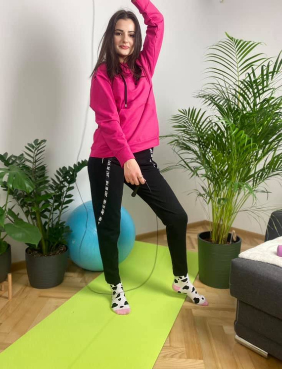 496 Dámské tepláky Just Forex - amaranth