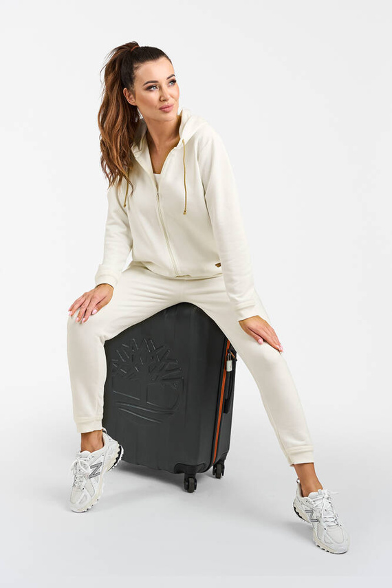 Halenka Roma s kapucí Italian Fashion - ecru