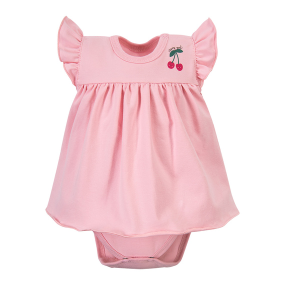 Dívčí body tunika Eevi Cherry růžová třešně bavlna
