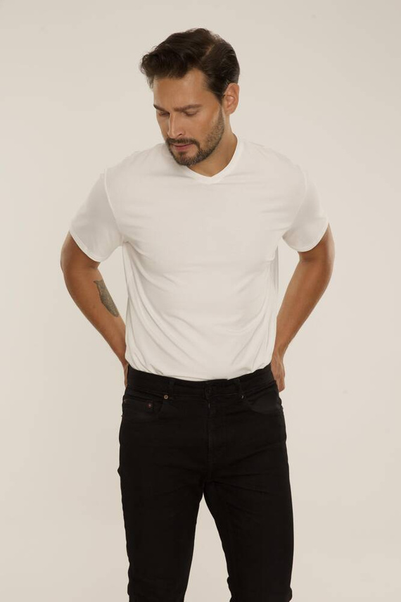 828 Chandler tričko De Lafense - ecru